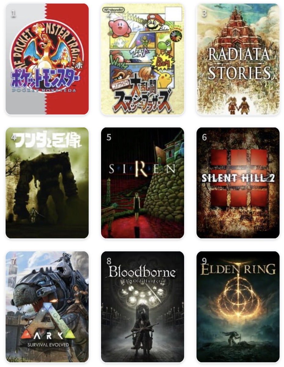 Number_toi's tweet photo. 私を構成する9つのゲーム
#My9Games #私を構成する9つのゲーム
https://t.co/bexzp5ZJAo https://t.co/8rKAXHWBWL