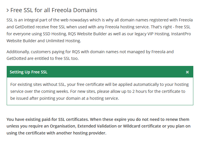 HmmmUK's tweet photo. Good news!
Thanks #Freeola - FREE SSL on website domains/hosting 🙂
I've been a very happy customer for 25+ years(!), I can't say that for many companies these days...
https://t.co/UK1Y4qq8Of https://t.co/RXhXuy0L0X