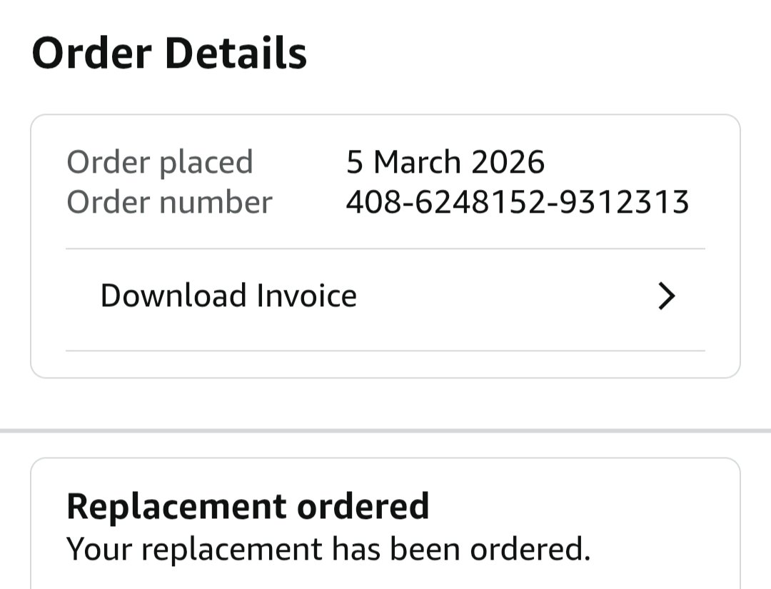 rajagopal_vicky's tweet photo. @AmazonHelp Don't trust amazon... Amazon spam company now refrr screen shot orders replacement https://t.co/BTQQowDCSG