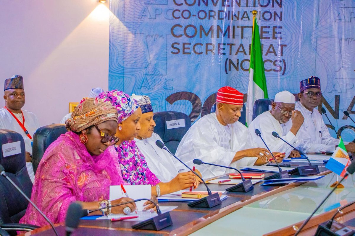 OfficialAPCNg's tweet photo. The maiden meeting of the 2026 All Progressives Congress (APC) National Convention Central Coordination Committee was held in Abuja and was presided over by the Chairman, former Governor of Katsina State and former Speaker of the House of Representatives, His Excellency, Rt. Hon. Aminu Bello Masari.

The Committee is mandated to coordinate and harmonise all activities leading to the successful conduct of the Party’s 2026 National Convention.