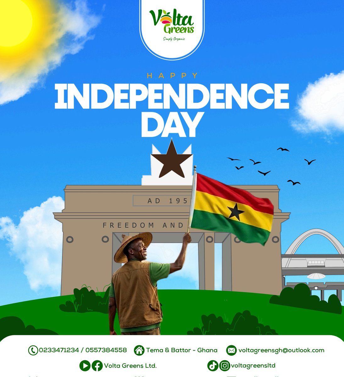 skip_studios1's tweet photo. Happy Independence Day🇬🇭💙 https://t.co/97KsXEOL7J