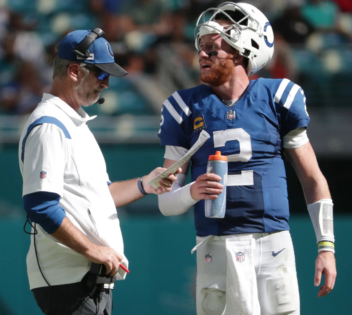 NYJets_Media's tweet photo. The last time Carson Wentz played in a full season was in 2021 with Frank Reich as his HC

In 17 games here were his numbers:

• 3,563 Yards
• 27 TDs
• 7 INTs
• 94.6 RTG

It makes sense why Carson Wentz is on the top of Reich’s list. Familiarity is big. 

Shoutout to @Connor_J_Hughes for this report. 

My question - is it worth the risk of the 33 year old journeyman who has not looked anywhere close to those numbers the last 5 years? In a season that the Jets must show massive signs of improvement ?

What’s your thoughts - would YOU want the Jets to sign Carson Wentz?