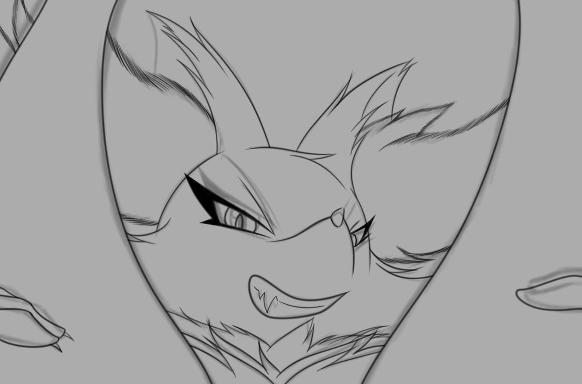 All_Mania_Draw's tweet photo. Braixen wip https://t.co/3B9I032hJx