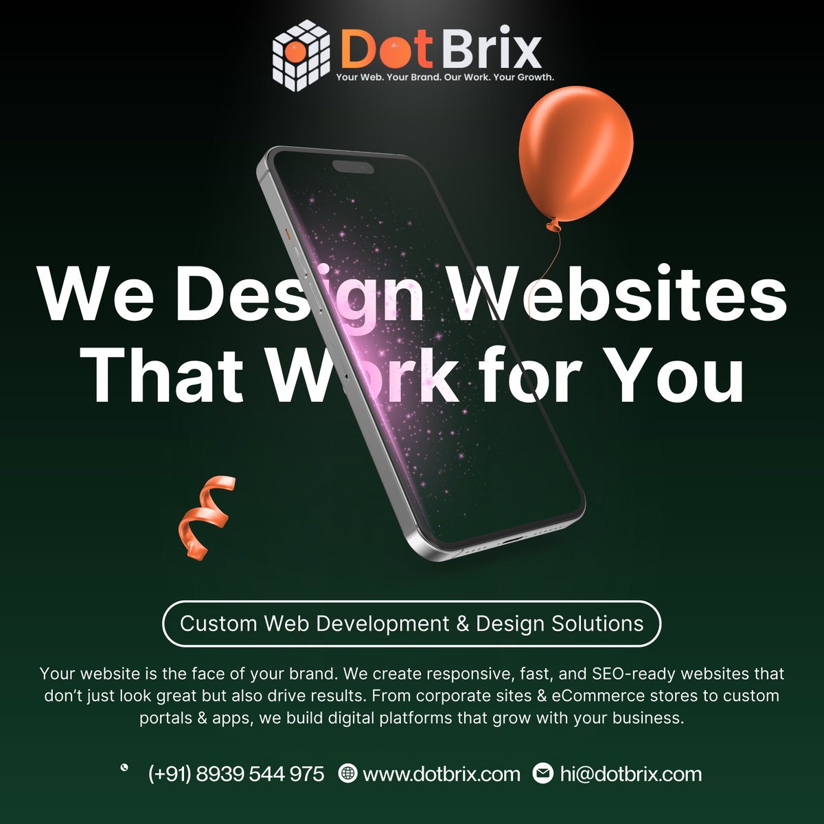 dotbrix's tweet photo. Your brand deserves more than just a website — it deserves growth. 🚀

DotBrix builds high-performance websites and data-driven marketing strategies to help businesses generate leads and grow online.
🌐 https://t.co/LvrY5W2iM2
#WebDesign #DigitalMarketing #BusinessGrowth #DotBrix https://t.co/Tr2lgHu4eL