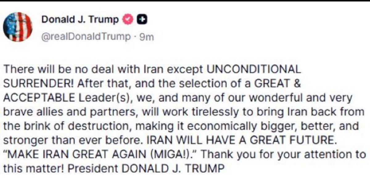 The other option in the election would have been catastrophic for America and Trump has done some good things, but Making Iran Great again is not what I voted for. I dont care about Iran I care about America, period.