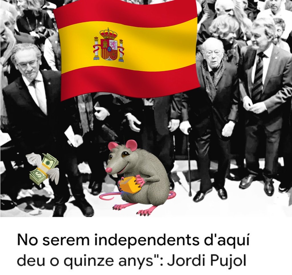 perinno's tweet photo. "Jau, #Coloma! Jau!"... 🤣🤣🤣
🐕
Quina riota és l'estimada 🇪🇦 del vellot #corrupte #Pujol 👴🏻🇪🇦💸 i de tots els llimacs 🐌 i 🐀 #processistes que fa mig segle que ens porten al pedregar.
@HelpCatalonia, dear Mr. @realDonaldTrump @POTUS!
You can!
#SalvemCatalunya 💙
©️perinno🏌🏻♂️ https://t.co/v4OS0AKjJA