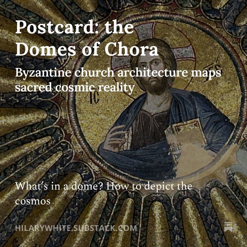 Postcards are short posts on a single subject. Today is the decorated domes of The Chora, the last imperial monastery in Constantinople.

open.substack.com/pub/hilarywhit…