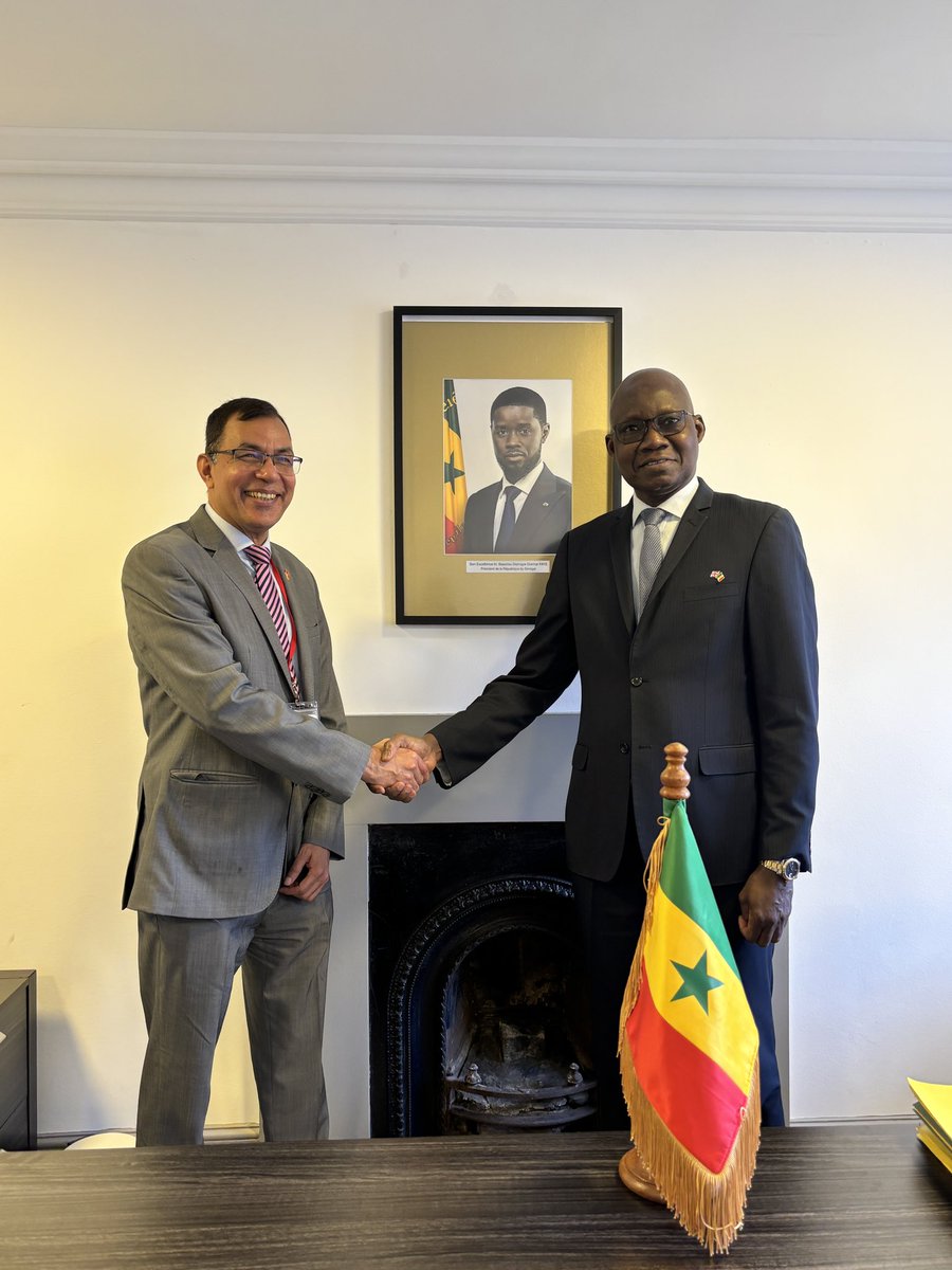 UBA_UK's tweet photo. Our CEO recently paid a courtesy visit to H.E. General Cheikh Wade, the Ambassador of Senegal Embassy Of Senegal  to the United Kingdom to discuss opportunities and to exchange perspectives on UK–Senegal trade and investment opportunities.

#AfricasGlobalBank #AfricaUKRelations https://t.co/VoKV6ifiOu