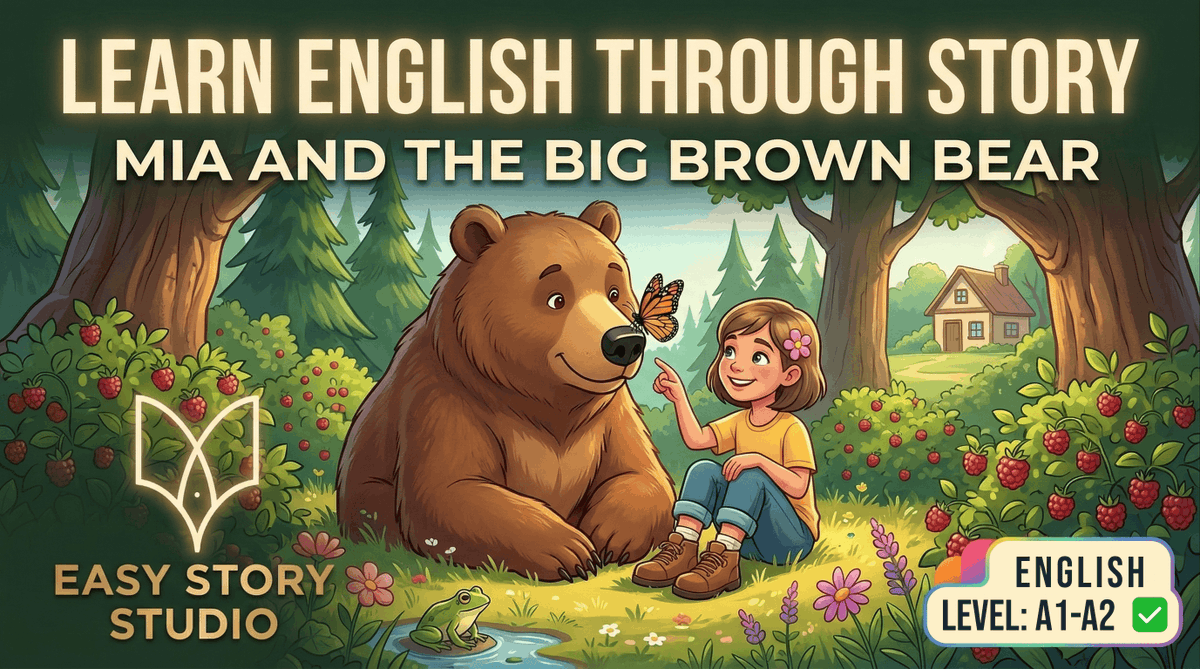 easystorystudio's tweet photo. New story is out! 🐻✨

Practice your English with "Mia and the Big Brown Bear" on Easy Story Studio. Perfect for A1-A2 learners to improve reading and listening skills step by step.

Watch here: https://t.co/e4SsL1DI8z

#LearnEnglish #EnglishStory #ESL #EasyStoryStudio https://t.co/JnjkBBn3N3