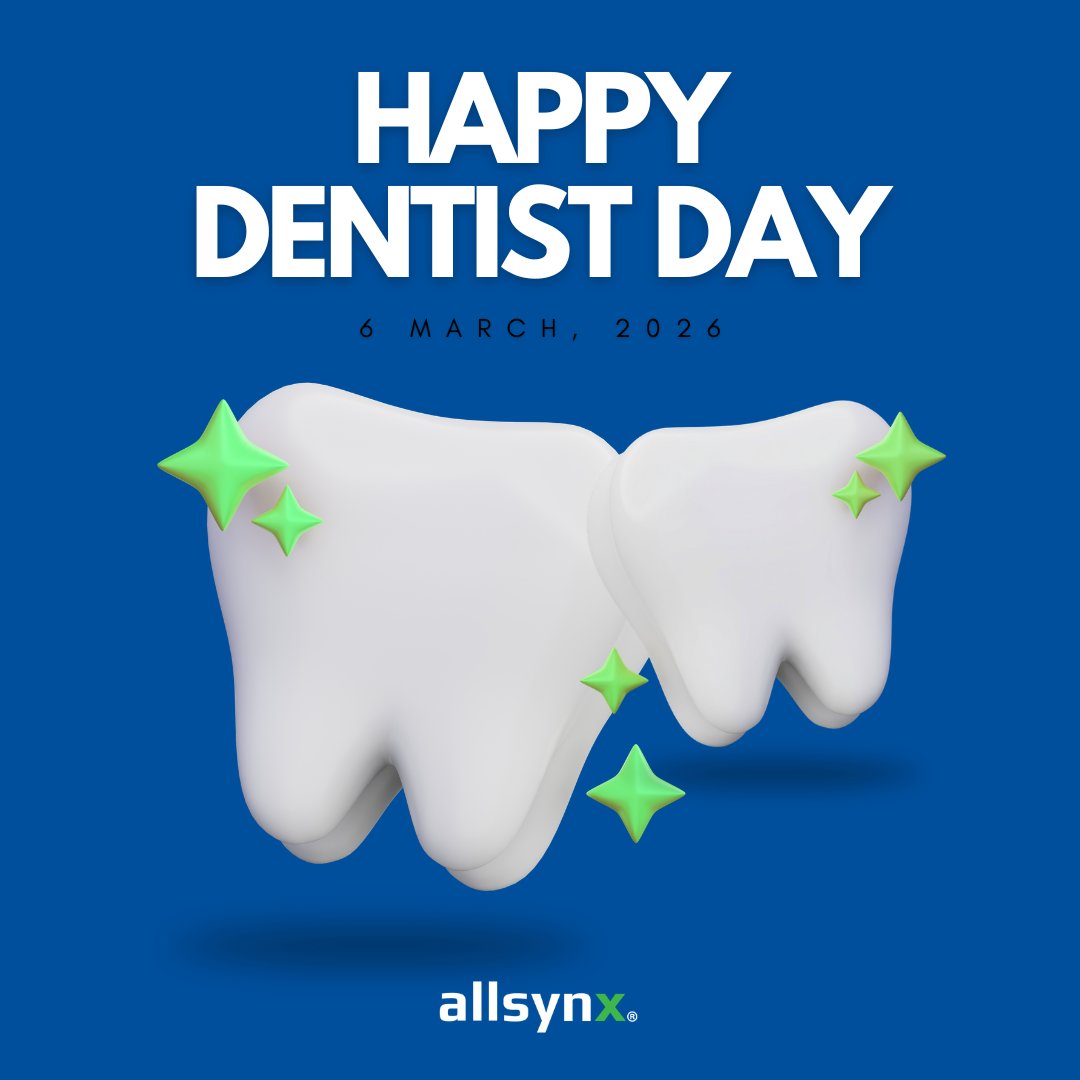 allsynx's tweet photo. Happy National Dentist’s Day! Thank you to the dental professionals who keep our smiles healthy and bright. Dental benefits help make routine care more accessible, supporting healthier employees and happier smiles all year long. #NationalDentistsDay #HealthySmiles https://t.co/y2MRNDx7U4