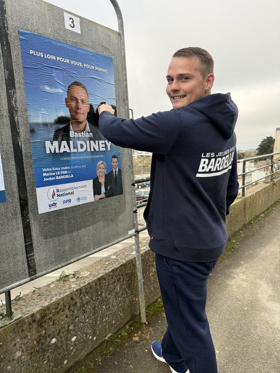 Aussitôt reçues, aussitôt collées ⚡️
L’alternance pour la France commence les 15 et 22 mars à Pornic ! 🇫🇷

#Municipales2026 #Pornic #PaysdeRetz