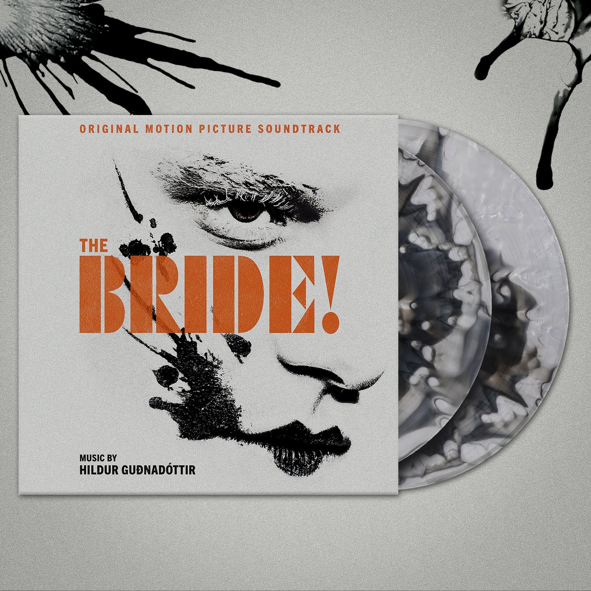 waxworkrecords's tweet photo. On Sale Now! THE BRIDE! Original Motion Picture Soundtrack by Hildur Guðnadóttir (Joker, 28 Years Later: Bone Temple, Chernobyl). Available as a deluxe 2xLP pressed to "Inkblot" colored vinyl and featuring tracks by Fever Ray, Jessie Buckley, and Jake Gyllenhaal. https://t.co/JOTVxJ8Km6