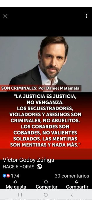 Los de Punta Peuco no son abuelitos, son asesinos , chacales, animales