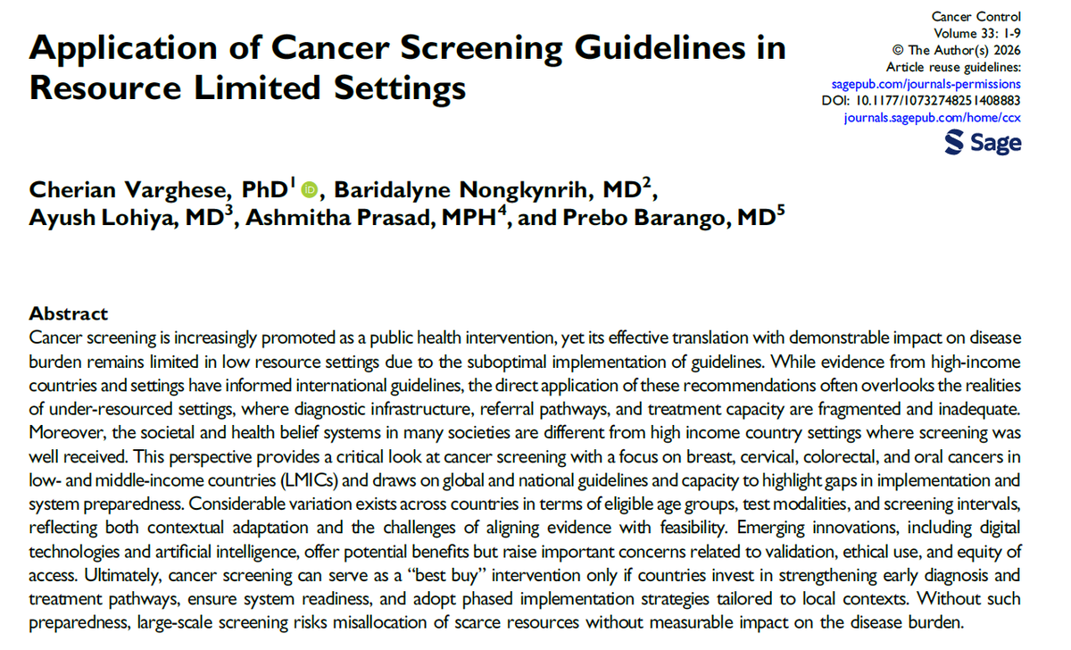 Cancer Control tweet media