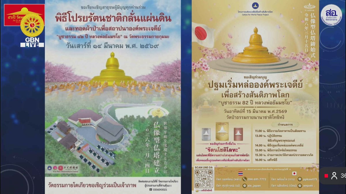 “Design ชีวิตด้วยจิตผ่องใส” โดย พระครูสมุห์สนิทวงศ์ วุฑฺฒิวํโส 690306 youtube.com/live/Zdg8bvCjz… via <a href="/YouTube/">YouTube</a> 
วัดพระธรรมกาย