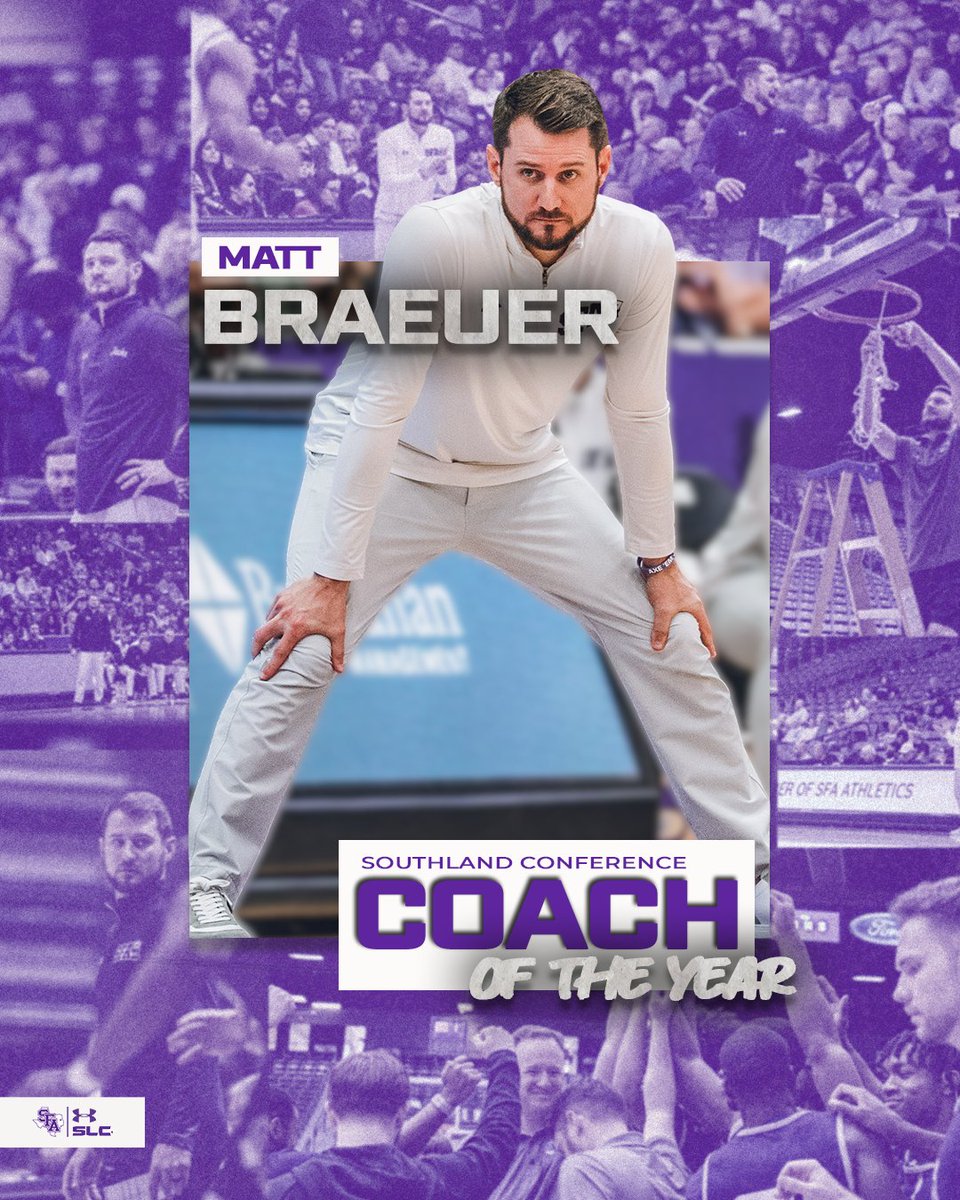 WELL DESERVED🏆

Congratulations to Head Coach Matt Braeuer on earning the Southland Conference Coach of the Year Award!

#AxeEm x #WinTogether