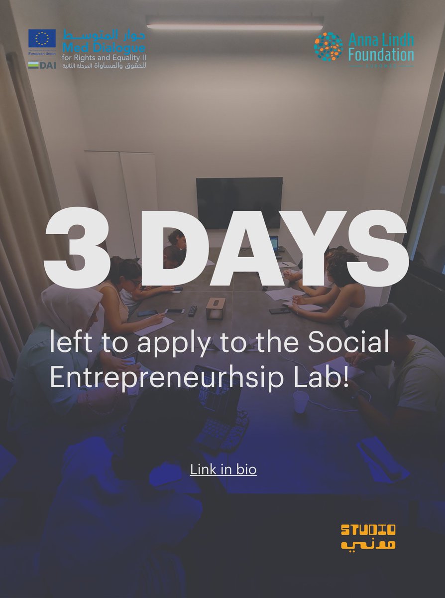 Only 3 days remain for the applications of the Social Entrepreneurship Lab 2026!