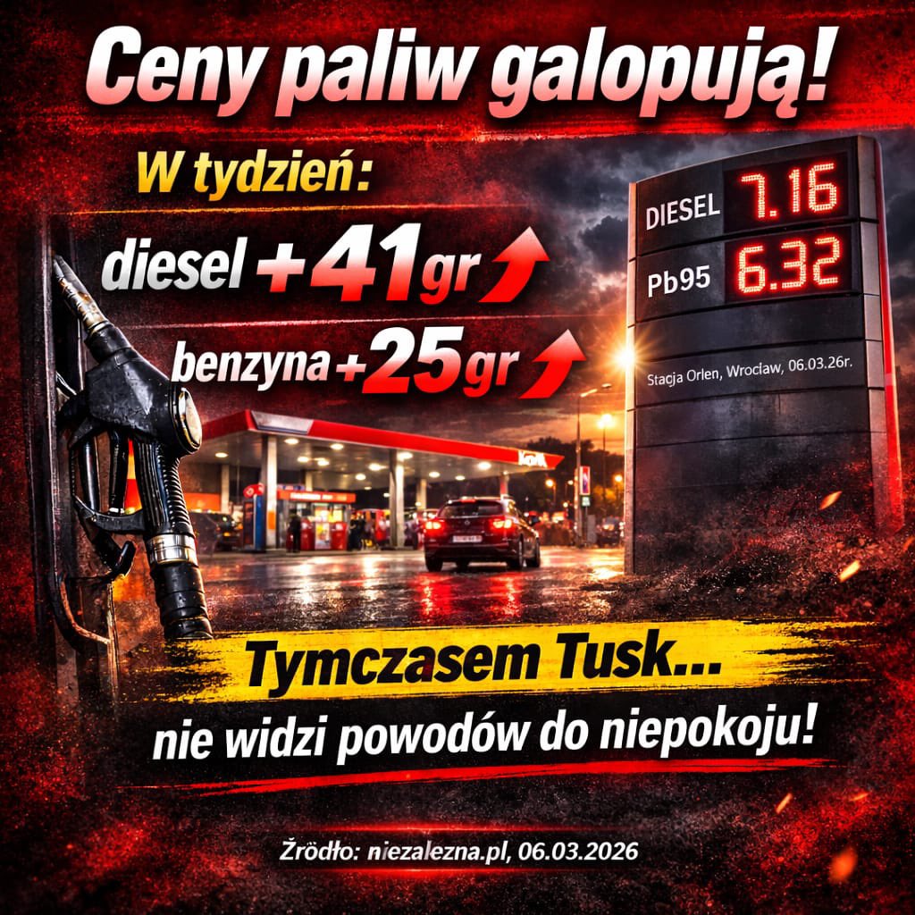 TABochenski's tweet image. Paliwo po 5,19❓Cóż szkodzi obiecać, prawda Panie #Tusk⁉️

Skomentuj co o tym myślisz i podaj dalej❗️