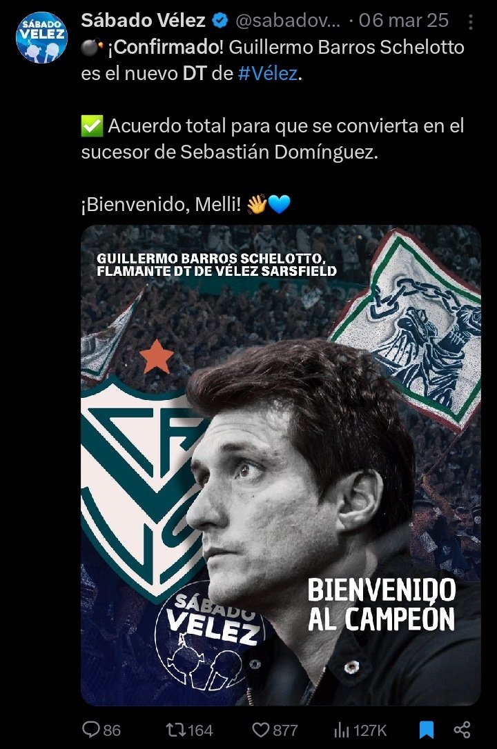 Sábado Vélez tweet media