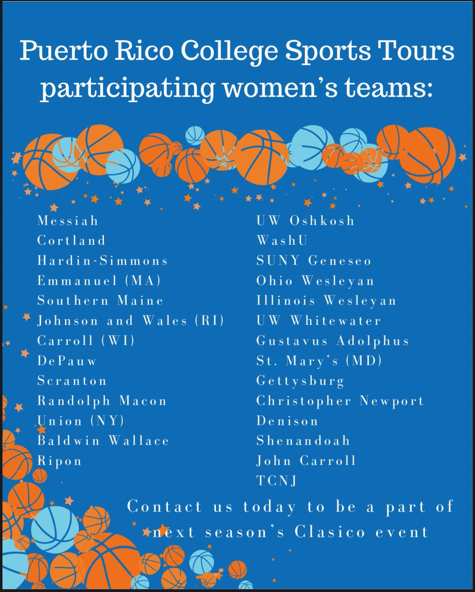 Puerto Rico College Sports Tours tweet media