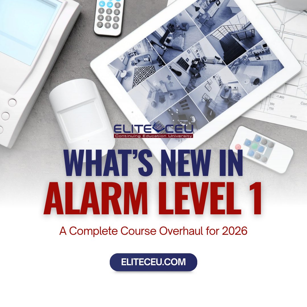 EliteCEU's tweet photo. Complex doesn't have to mean boring. 📖

We took 24 hours of alarm system training and made it make sense. The updated Alarm Level 1 course features a logical structure that builds your knowledge step-by-step.

No more jumping between concepts. No more outdated references. Just clear, comprehensive training that prepares you for real-world alarm work.

What you'll learn:
→ Alarm system fundamentals
→ Installation standards
→ Code compliance
→ Troubleshooting basics
→ Safety protocols

Enroll today at https://t.co/Dvc0h2viiK

#AlarmTraining #SecurityEducation #ProfessionalCertification #Level1 #SkillBuilding