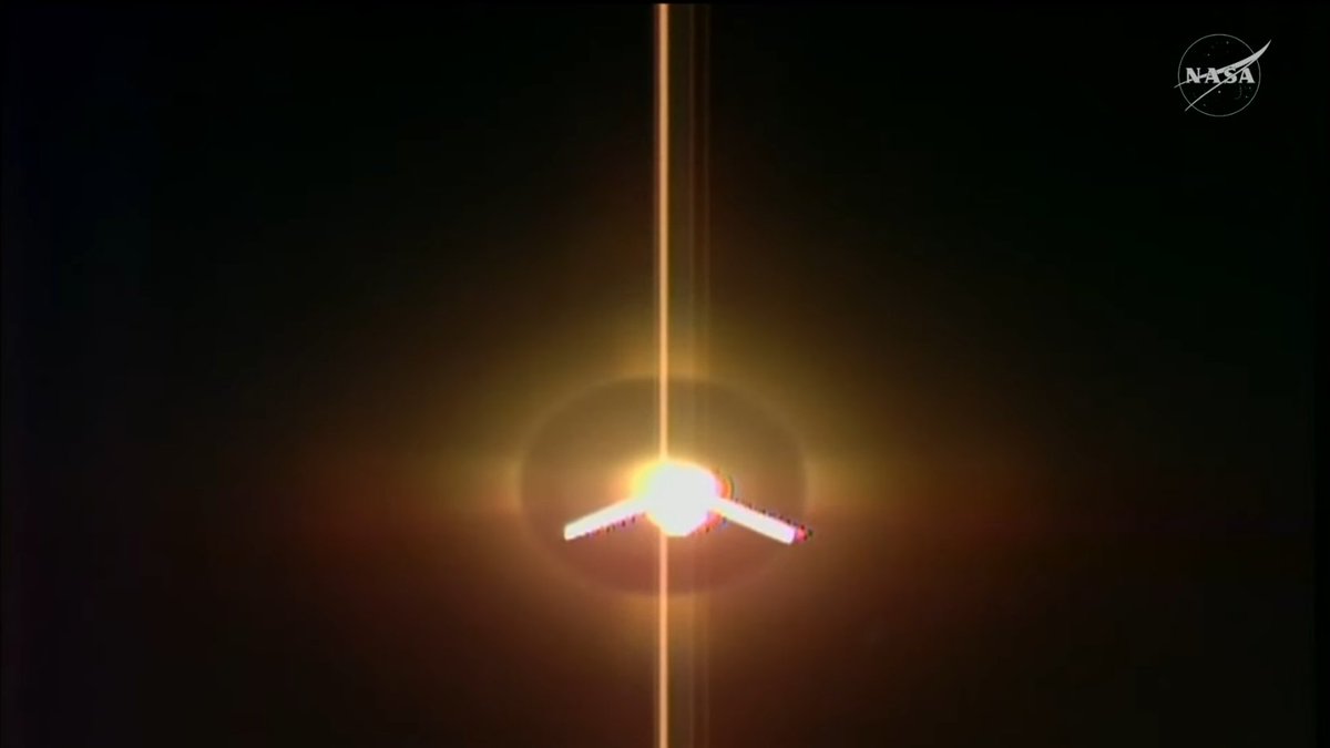 nvslive's tweet photo. NASATVで、最後の方に映っていた光り輝くHTV-X1
残りのミッションも頑張って-!
#GoHTVX1
https://t.co/0CWx8phSI8 https://t.co/wGjqhHLQlt