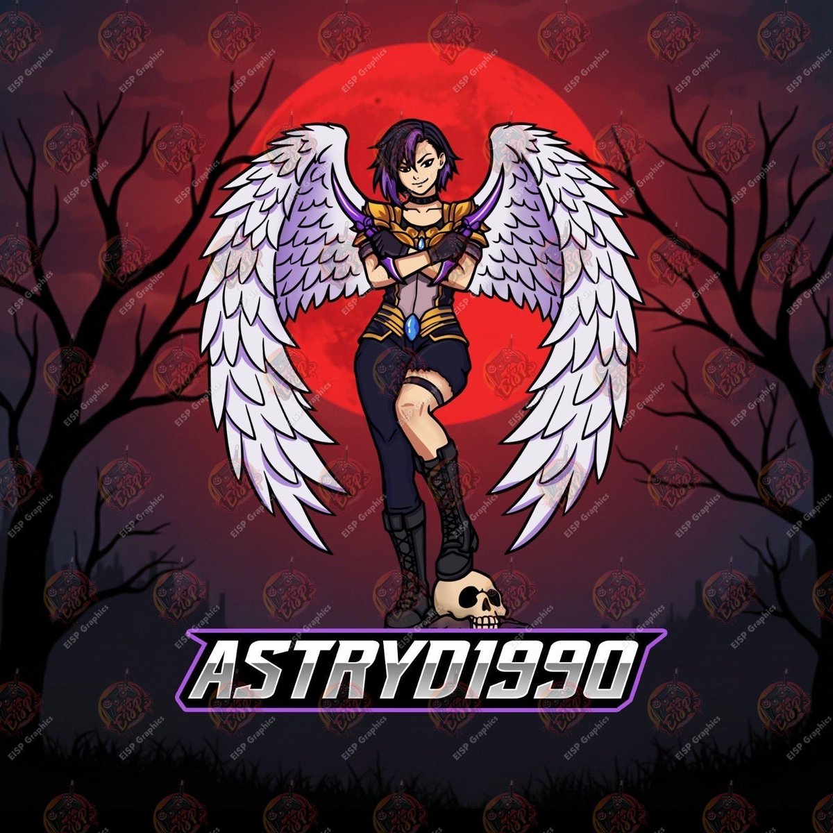 _EISP's tweet photo. Rising with a fierce new look, 🌙 Twitch: astryd1990 

Under the crimson moon, wings spread widely, bringing strength, assurance, and a hint of mystery.
Strength and attitude are perfectly captured in this bold design. 🔥#twitchtv #twitchlive #twitch #twitchstream #smallstreamer https://t.co/kCW4NtuGNn