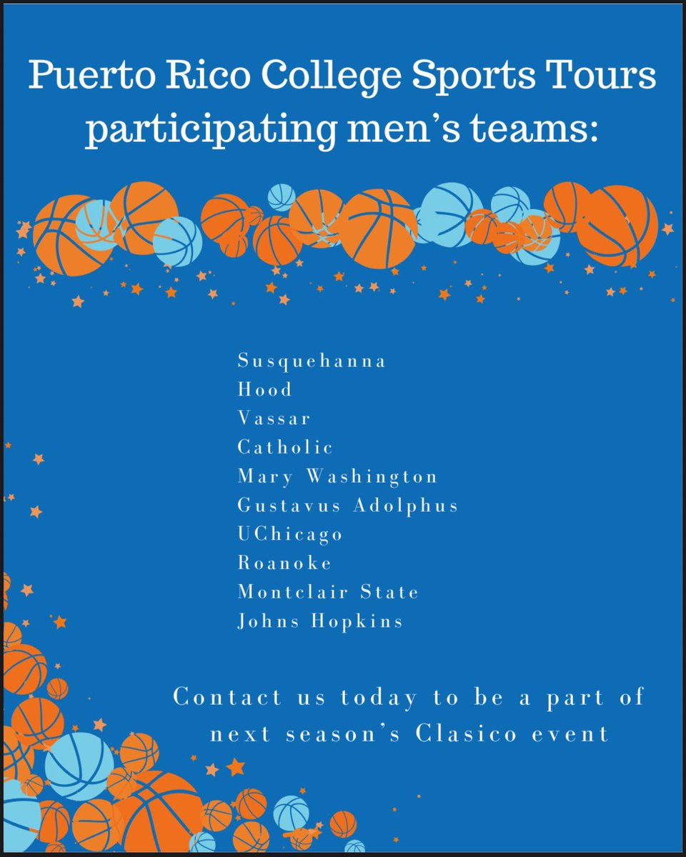 Puerto Rico College Sports Tours tweet media