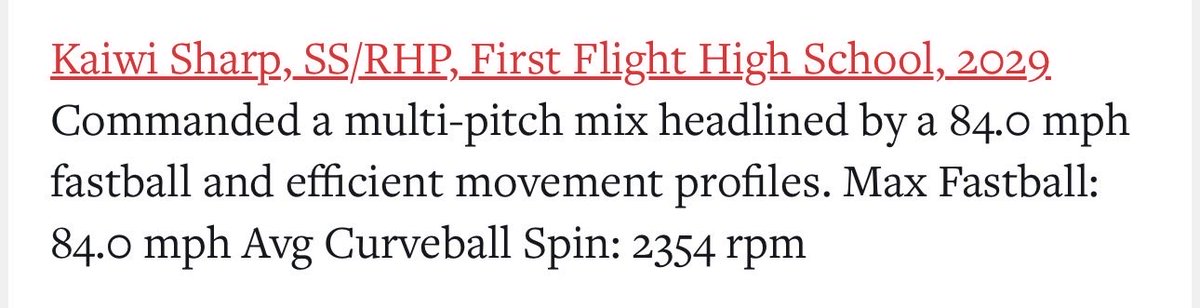 FF_DiamondHawks's tweet photo. Good write up about one of our young bucks, @KaiwiSharp!! Thank you for @PrepBaseballNC for the info!!

Kaiwi is looking to make his debut this week.  #HawksUp https://t.co/MffQdiFRQ9