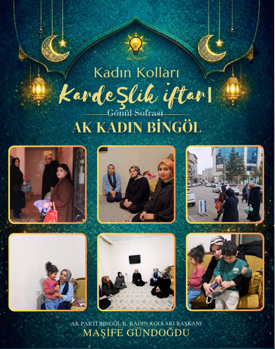 📍Bingöl 

Genel Merkez MKYK üyemiz ve İl Koordinatörümüz Sayın <a href="/NisaAte17/">Hatun Nisa Ateş</a> ile birlikte ailemizle aynı sofrada iftar yapmanın mutluluğunu yaşadık. 

Dualarımız ortak, niyetimiz bir ✨

#MilletimizleNiyetimizBir
#RamazanBingöldeBaşkaGüzel 🌙

<a href="/FeyziBerdibek1/">Feyzi Berdibek🇹🇷</a> <a href="/Korkutata_Zeki/">Zeki Korkutata</a>