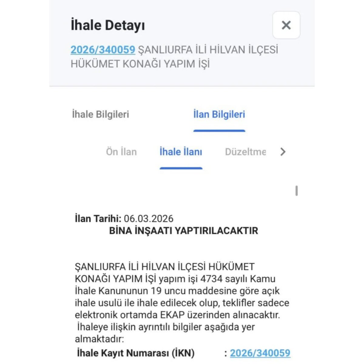 AdilBayik's tweet photo. #Hilvan ilçemizin yıllardır ihtiyaç duyduğu Hükümet Konağı binasının yapım ihalesi bugün itibarıyla yayımlanmış ve süreç resmen başlamıştır. Devletimizin ilçemize kazandırdığı bu önemli yatırım için başta Sayın Cumhurbaşkanımız  @RTErdogan    olmak üzere, emeği geçen tüm milletvekillerimize, siyasilerimize ve bürokratlarımıza teşekkür ediyorum. Hilvan’ımız her zaman hizmetin en iyisini hak ediyor. İlçemize hayırlı ve uğurlu olsun.