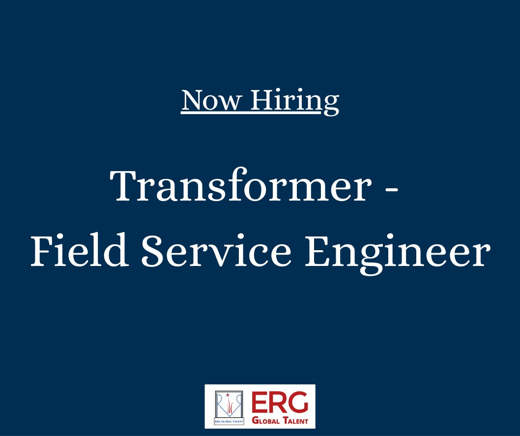 TalentErg's tweet photo. #HiringNow
𝗧𝗿𝗮𝗻𝘀𝗳𝗼𝗿𝗺𝗲𝗿 – 𝗙𝗶𝗲𝗹𝗱 𝗦𝗲𝗿𝘃𝗶𝗰𝗲 𝗘𝗻𝗴𝗶𝗻𝗲𝗲𝗿
📍 𝗟𝗼𝗰𝗮𝘁𝗶𝗼𝗻: 𝗨𝗦𝗔
📩 Send your resume to: JOBS@ERGGT.COM

#FieldServiceEngineer #Transformers #ElectricalEngineering #EnergyJobs #UtilityIndustry #ERGGTech https://t.co/0xFORVwqR7