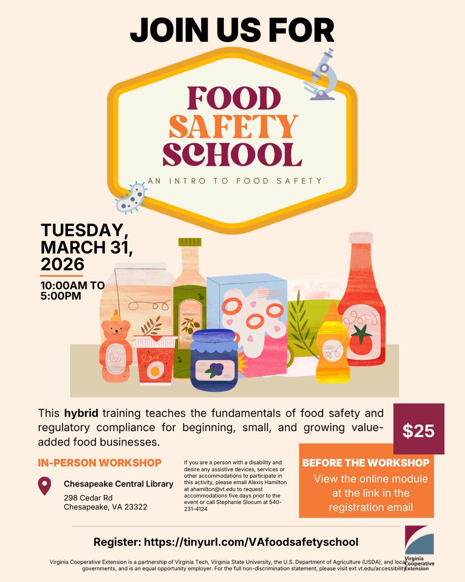 Virginia Tech Food Science & Technology Department tweet media