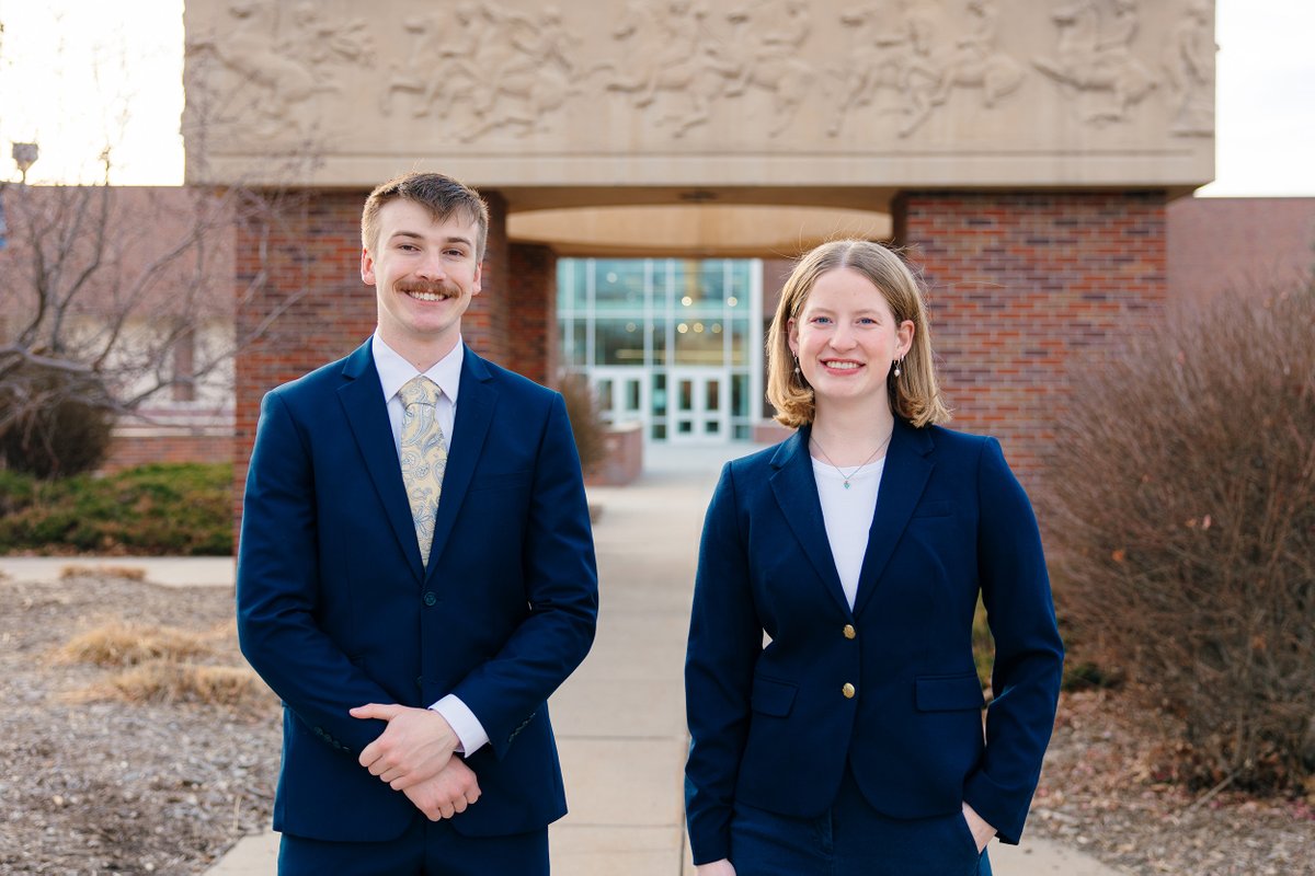 Paige Oltmans of Davenport and John Placke of St. Libory will serve as the next student body president and vice president at the University of Nebraska at Kearney.

They were elected Thursday and will take office April 17 during an inauguration ceremony on campus.

Oltmans is the