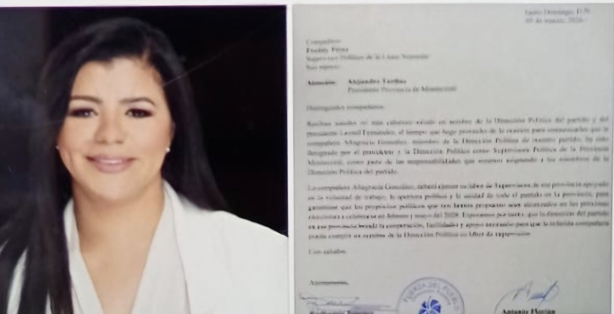 CorporonErnesto's tweet photo. La @FPcomunica sigue con las designaciones de los miembros de la Direccion Política como supervisores de las diferentes provincias, en ese sentido designaron a la Lic @AltagraciaGRD como supervisora en la provincia de Montecristi @LeonelFernandez @IngFreddyPerez @radhamesjimenez https://t.co/Uz9lEDVdrF