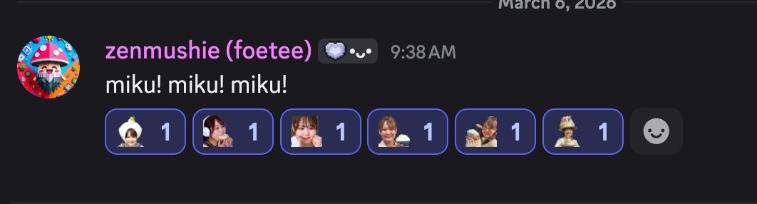 zenmushie's tweet photo. made me some @miku_kanae  emoji's for my discord. She's so awesome. :D https://t.co/FbAWRLraZe