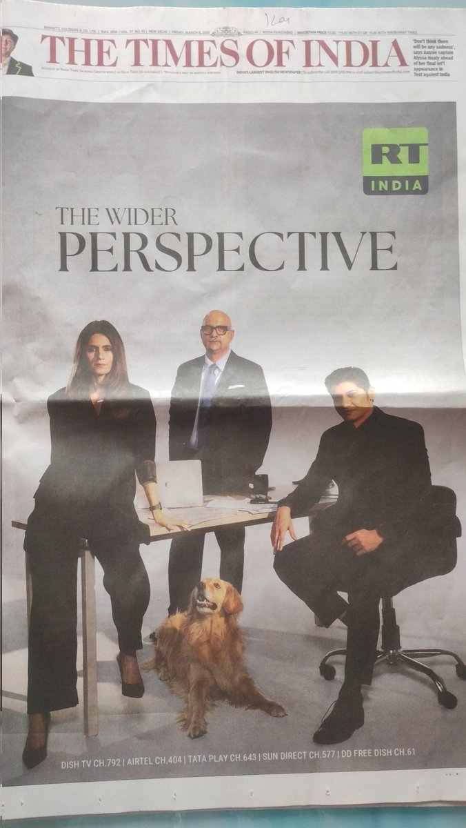 loquacious_neo's tweet photo. How to get #GenZ audience for your news channel? 
RT: just add dog to anchors !! 
#pawfect #media #strategy #RTIndia https://t.co/KoHwU6M67d