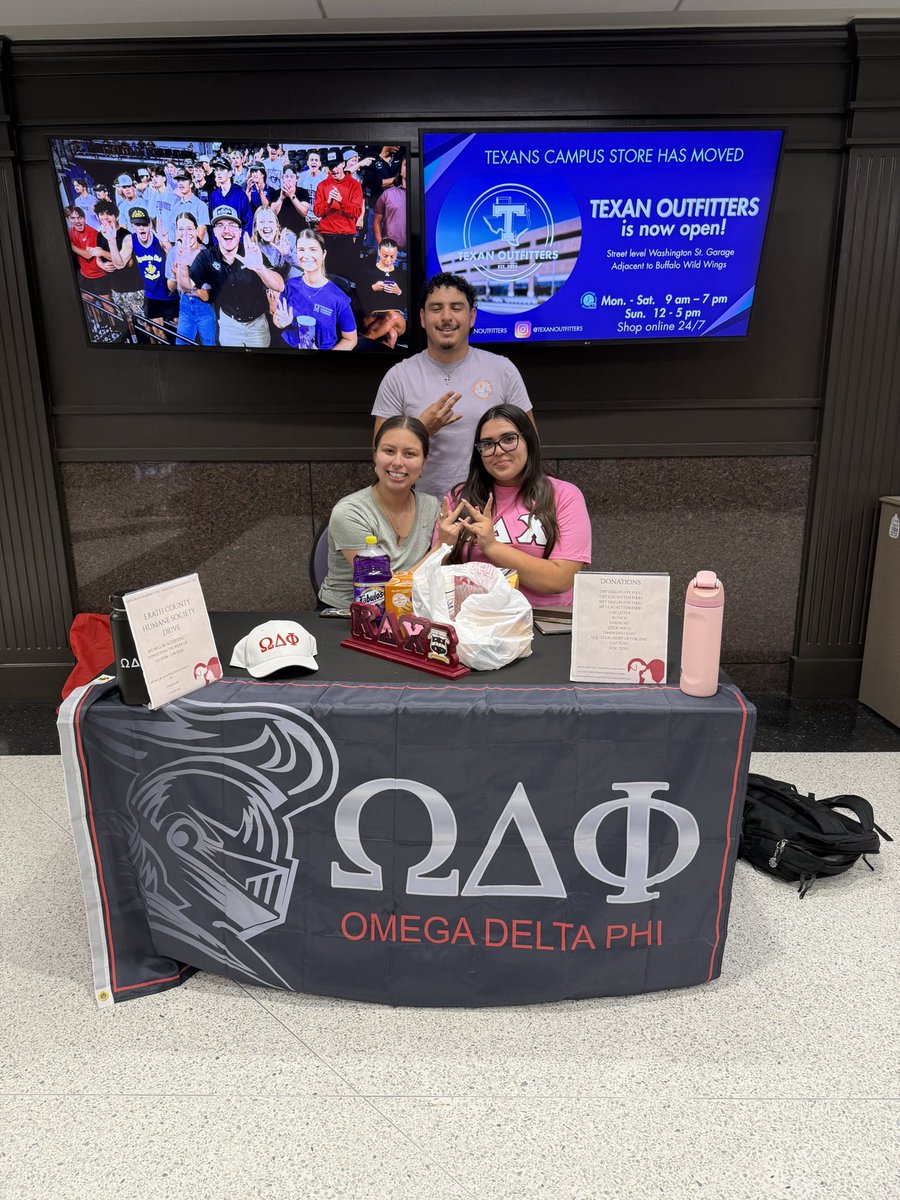 sherribphd's tweet image. Shoutout to Alpha Kappa Alpha and Omega Delta Phi for representing and sharing Greek love. Thank you for showing up and continuing to build a strong sense of community on campus. 💜

#tarletonstateuniversity💜 #GreekLife