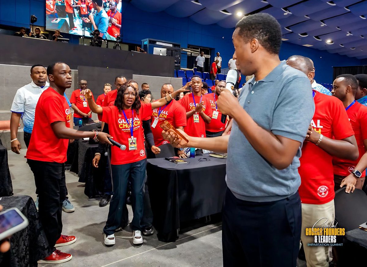 ProphetUebertTV's tweet photo. Day 2 has come to an end.
The Ra’ah, Prophet Uebert Angel, ministered powerfully—prophesying and giving direction to some of our Impartation Summit delegates on how to move forward with clarity and purpose.
#GlobalMissionsWeek #UebertAngel #Impartation #MegaMarch #Zimbabwe https://t.co/EBBeadYsKN