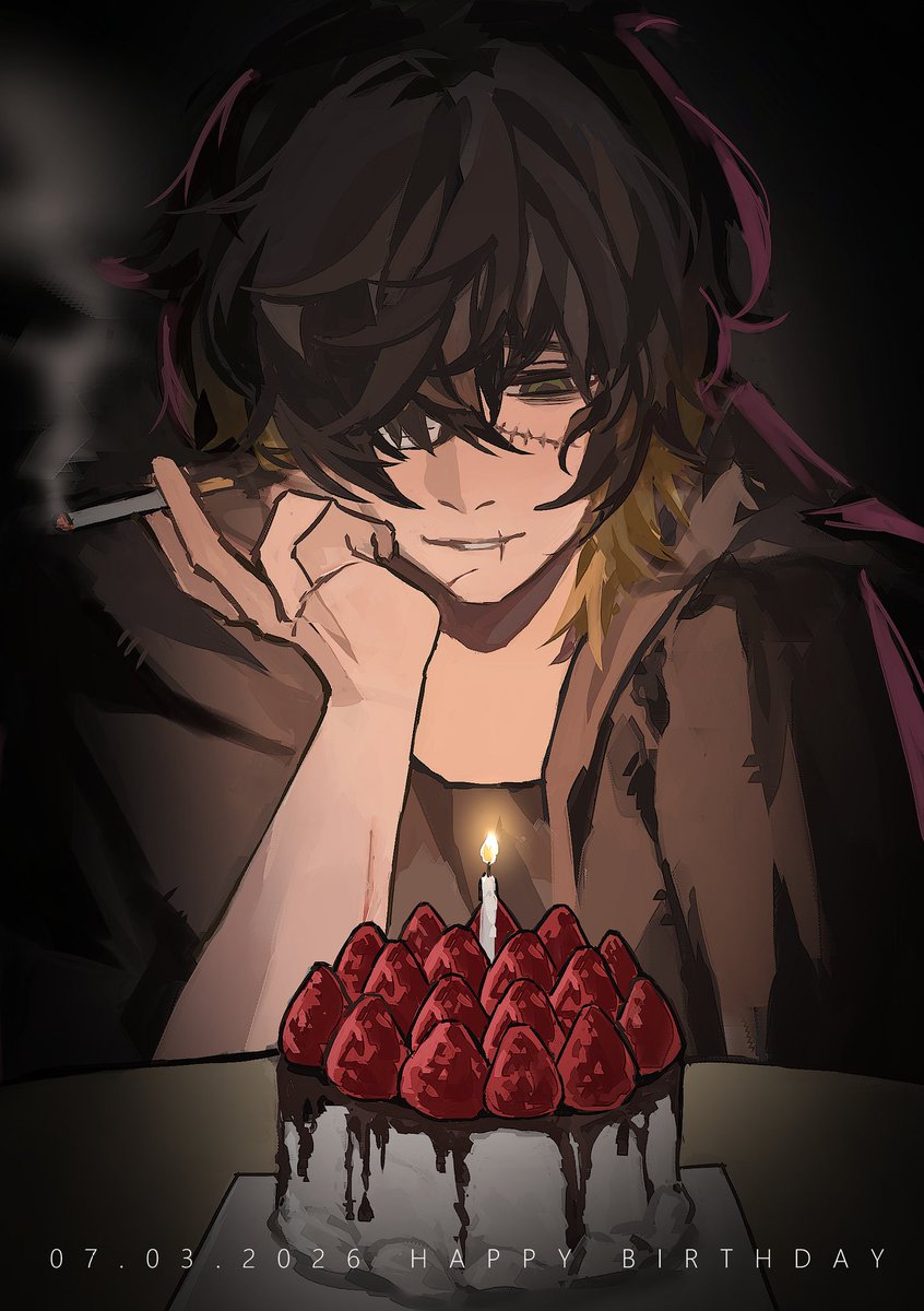 yuna_aa0113's tweet image. HBD to Towa🍰
I wish you happiness

#スロダメ #slowdamage #トワ誕生祭2026