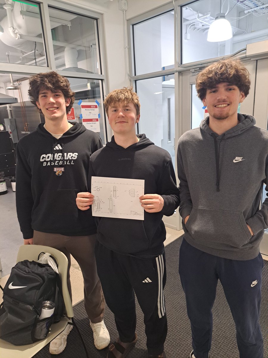 BrianCardarella's tweet photo. CADD Advanced students are on a field trip to the CLC Advanced Training Center for a team design competition.  They were tasked with creating a novelty pen cap in the design of a light saber. https://t.co/RLlevEQKzL