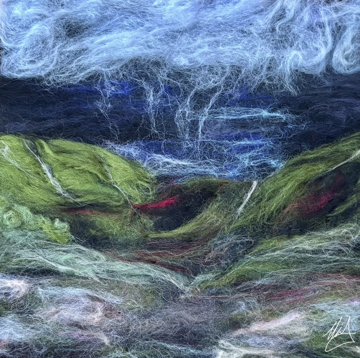 KirstyJ80's tweet image. 'You can't calm the storm...
so stop trying. What you can do
is calm yourself.
The storm will pass!' Timber Hawkeye #fnd #needlefeltart