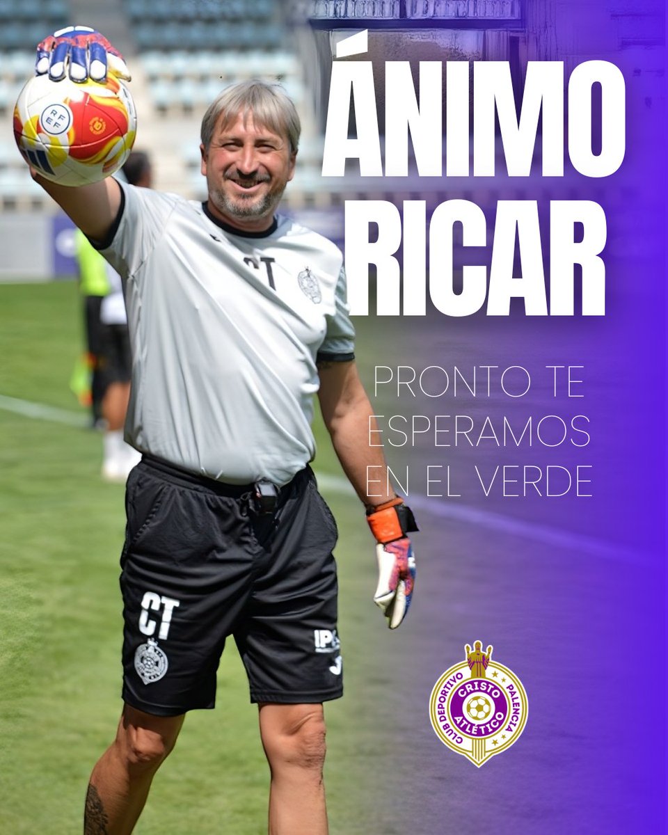 PalenciaCristo's tweet photo. 🏥| Nuestro querido @RichardHSJ estará un tiempillo alejado del verde😭

La pasada semana sufrió una lesión en el tendón de aquíles y le toca recuperarse 💪

Desde PCA le mandamos mucho ánimo y un mensaje:

❣️ya te echamos de menos compañero🥅🧤⚽️

#lahistoriacontinua💜 https://t.co/ec5KH7YJzt