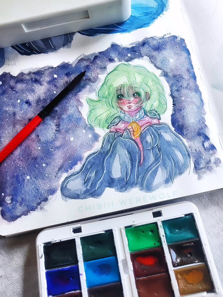 ChibiiiWerewolf's tweet photo. Robin is still My favorite avatar but Byleth is a close second 

#watercolor #FireEmblem #artmoots https://t.co/hT5Zn9qNoR
