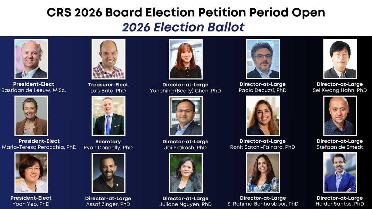 Controlled Release Society tweet media