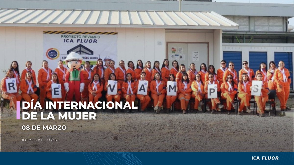 ICAFluorOficial's tweet photo. En ICA Fluor reconocemos la fuerza, el talento y la voz de las mujeres que transforman realidades todos los días. Hoy y siempre, reafirmamos nuestro compromiso con la equidad, el respeto y la inclusión para impulsar un futuro más justo y con igualdad de oportunidades. #8M #ICAF https://t.co/Kzzysh9Q9Y