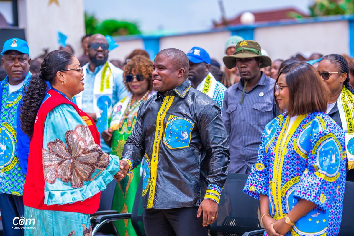 #Politique | Ce vendredi 06 mars 2026, aux côtés de mon épouse, Sandra Kamba Malandji, nous avons procédé ce jour au lancement officiel de la campagne d’adhésion massive au Front des Indépendants pour la Démocratie Chrétienne (FIDEC) à Lubumbashi.

Le FIDEC se positionne comme un