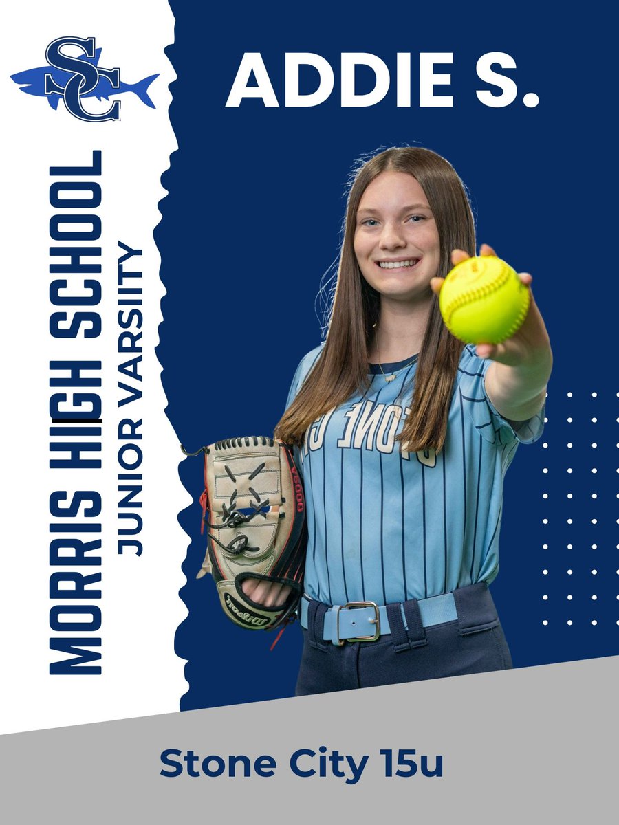SCFastPitch_IL's tweet photo. Addie S. representing Morris High School โ Junior Varsity this season.
Love seeing our Stone City girls out there competing. Proud of you, Addie! ๐๐ฅ
#StoneCitySoftball #SCFamily https://t.co/5zGUXcCMRu