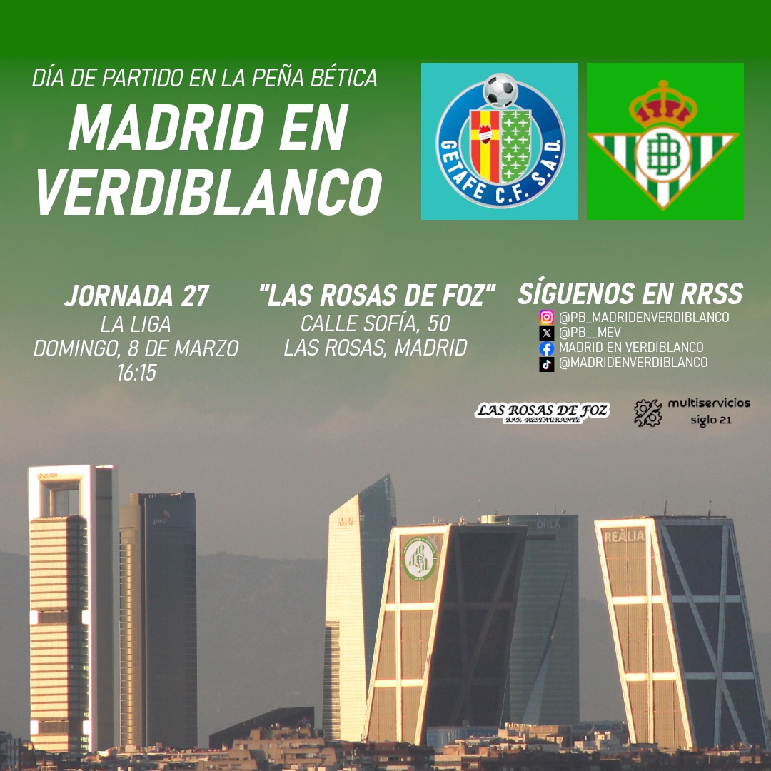 Peña Bética Madrid en Verdiblanco tweet media