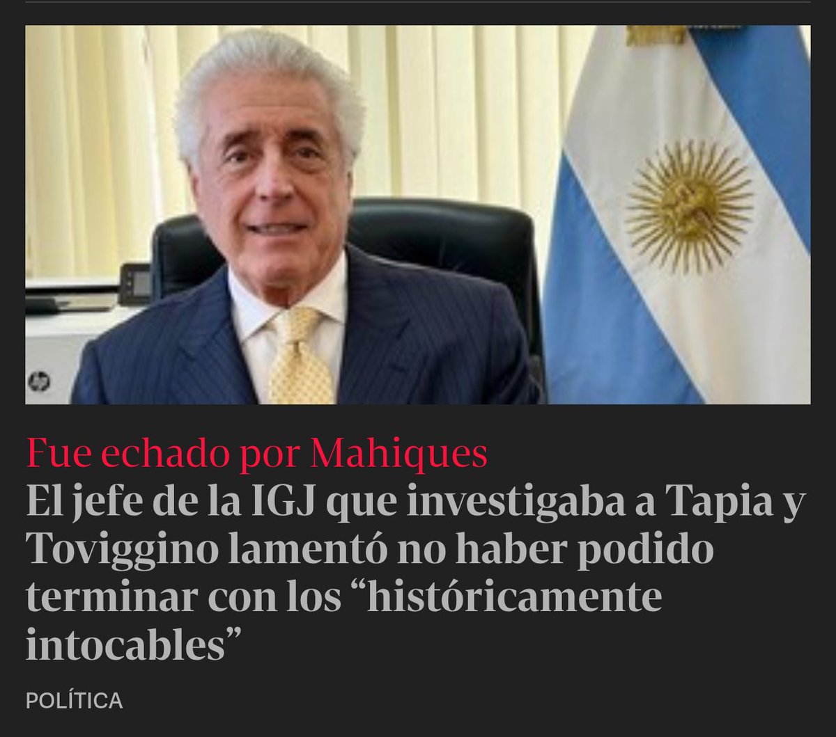 ENCUBRIR LA CORRUPCIÓN Y BLINDAR A LOS CORRUPTOS: La AFA y el gobierno en el centro de la escena.

​La salida de Daniel Vítolo de la Inspección General de Justicia (IGJ) no es un simple cambio de nombres en el Gabinete; es un mensaje contundente de este Ejecutivo: "quien